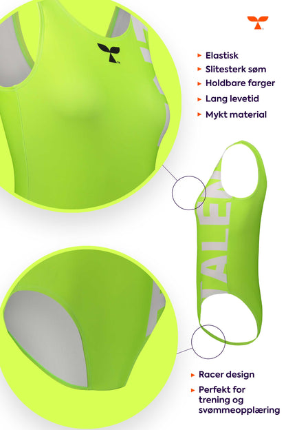 Badedrakt jente: Talent TANGO (Lime)